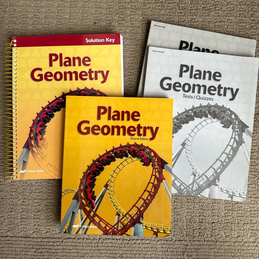 Plane Geometry Book Set with Solution Key